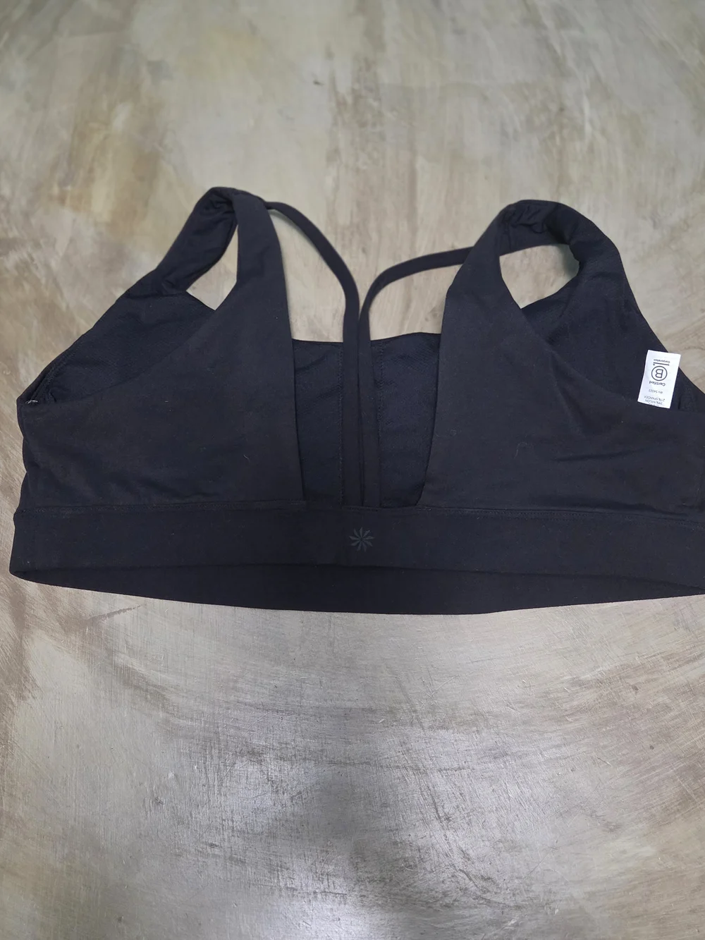 Athleta Black Double-Strap Sports Bralette